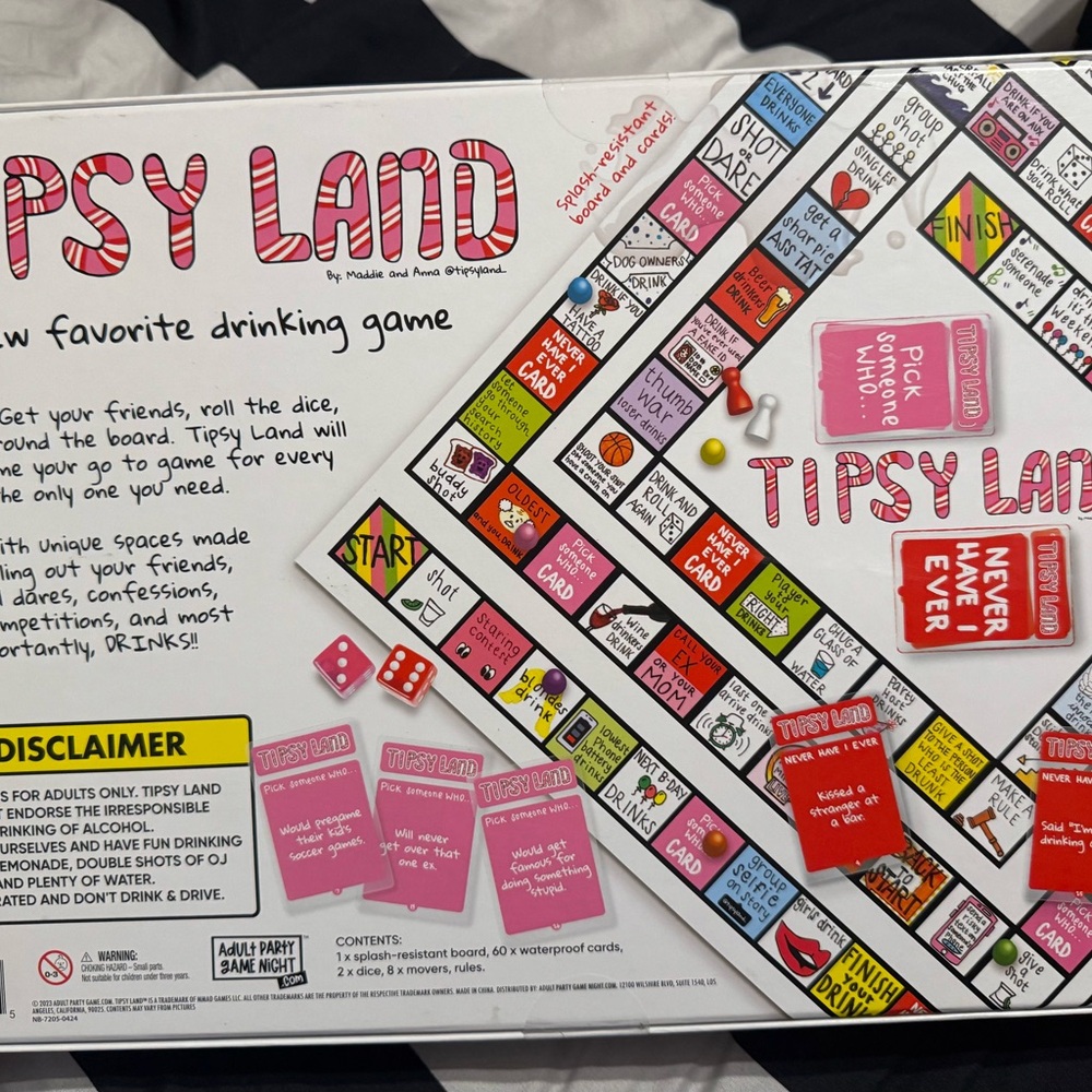TipsyLand Board Game BRAND NEW BOX SEALED /Drinking Game /Bachelorette Party - Picture 8 of 11